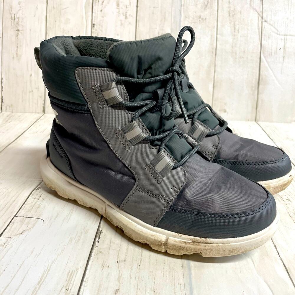 Sorel EXPLORER II CARNIVAL SPORT QUARRY SEA SALT WINTER BOOTS Women Size 8